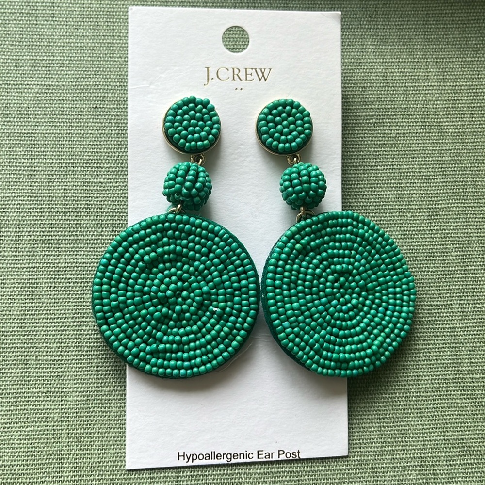 Beaded JCrew earrings